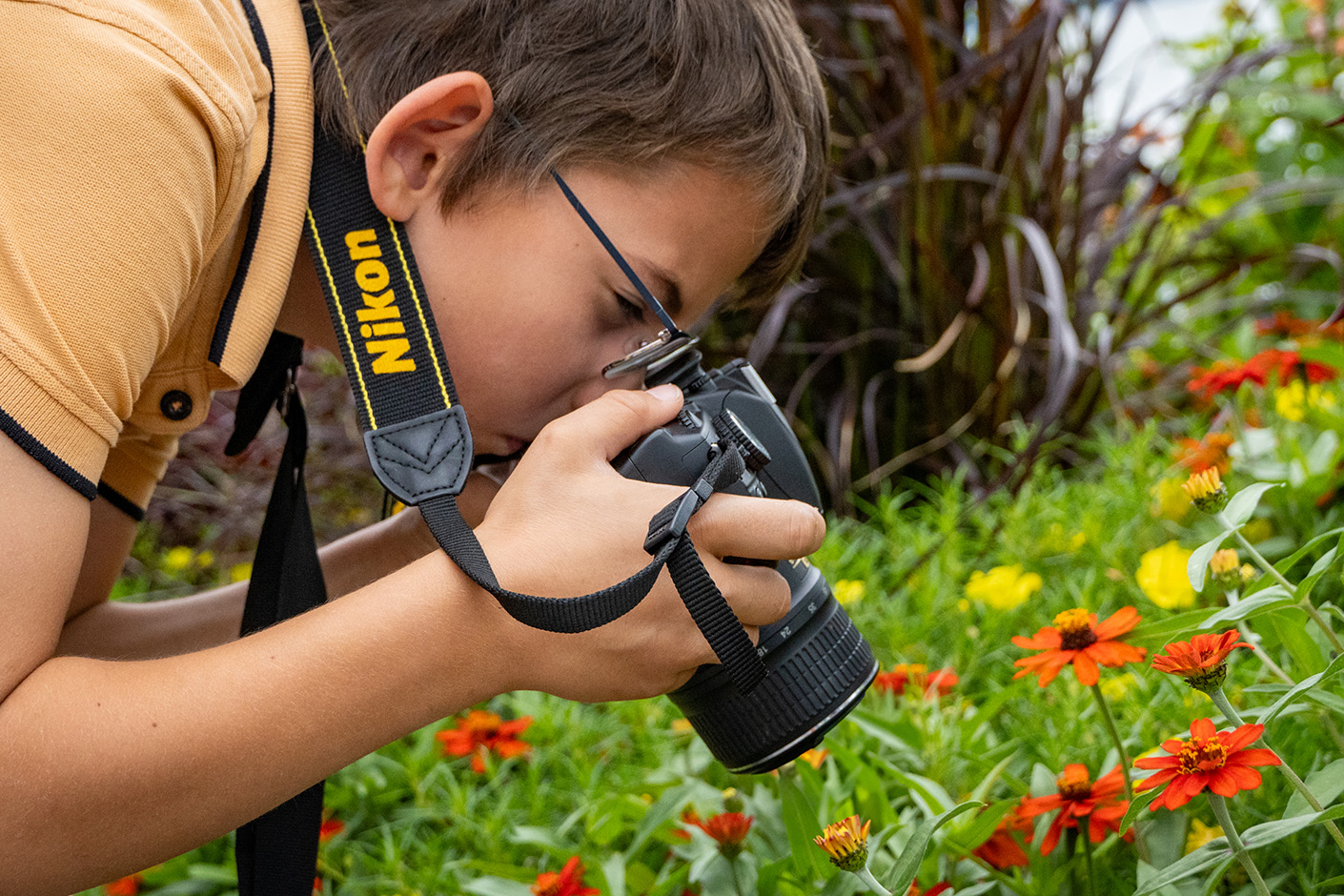 Kind fotografiert