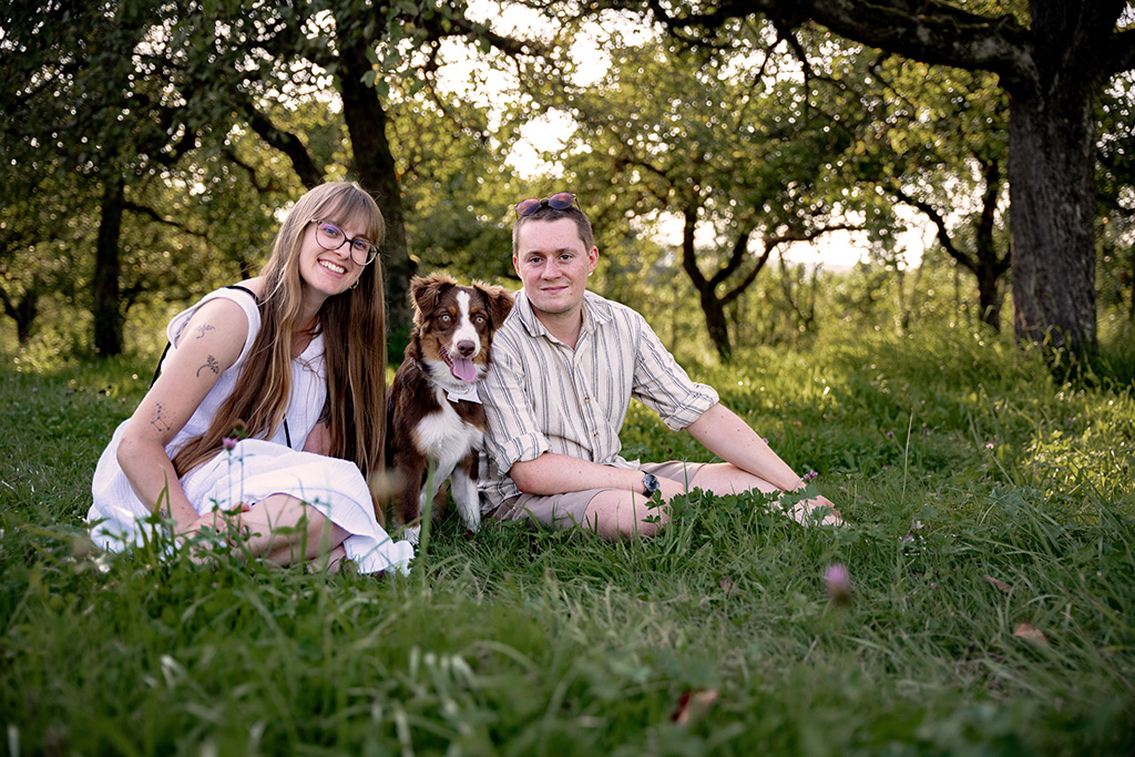 Hund und Familie